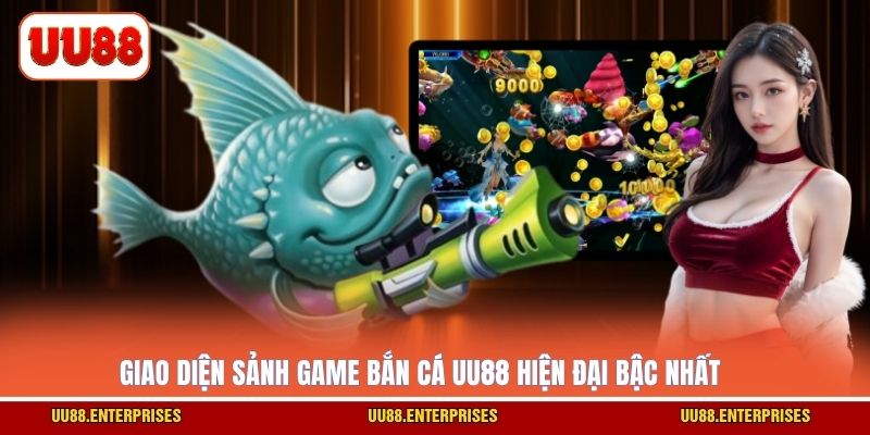 Giao diện sảnh game bắn cá UU88 hiện đại bậc nhất